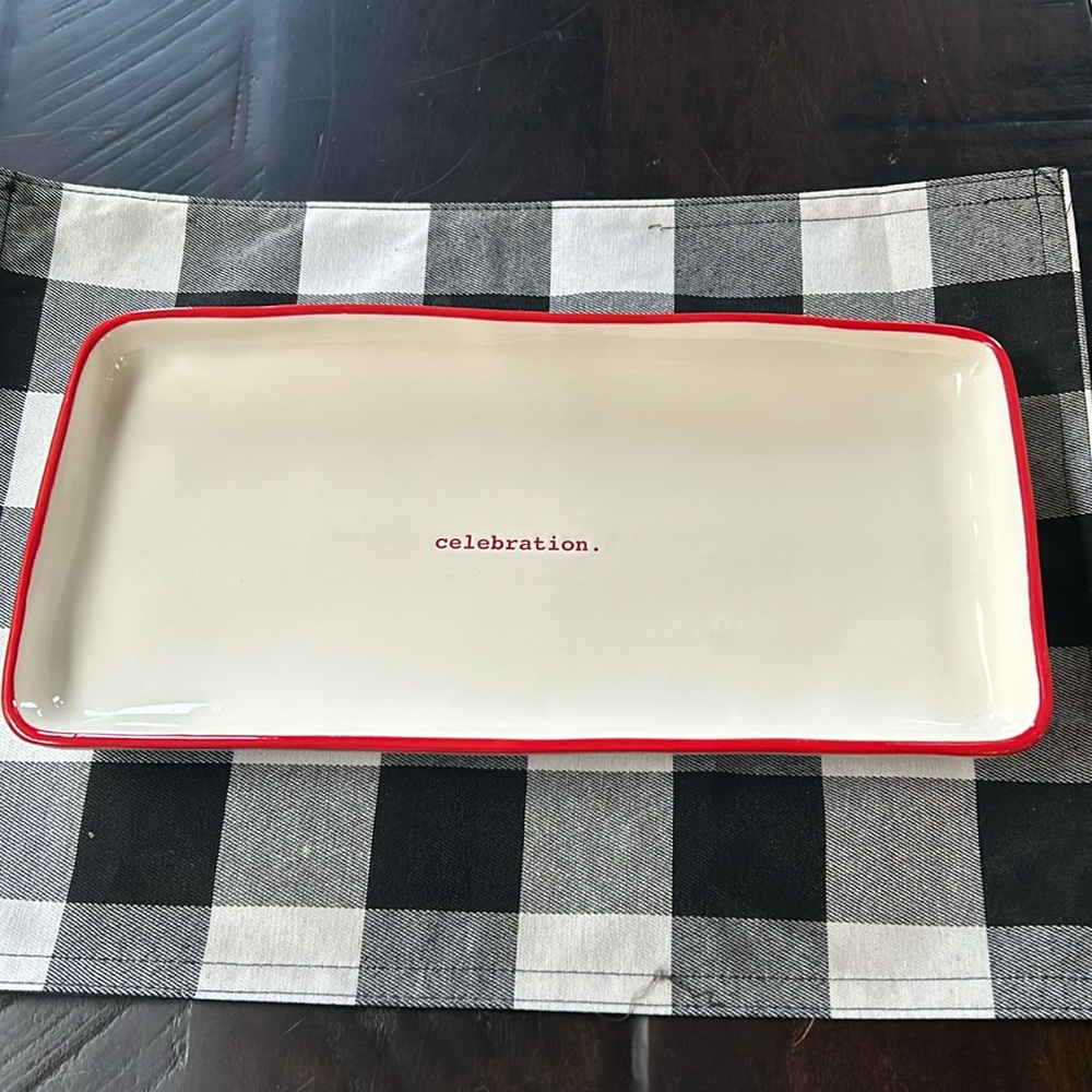 Rae Dunn “ celebration.” Platter.